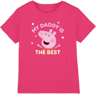 Peppa Pig Meisjes mijn papa is de beste t-shirt - maat 116 Roze