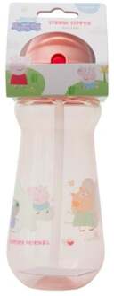 Peppa Pig – Rietjesbeker – 330 ml – Roze/Blauw - 6+ maanden