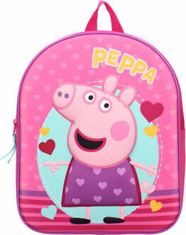 Peppa Pig school rugtas/rugzak voor peuters/kleuters/kinderen 32 cm - Rugzak - kind Roze