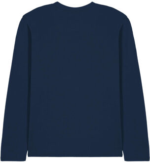 Peppa Pig Unisex volwassen papa varken kerstmuts t-shirt met lange mouwen Blauw