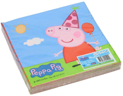 Peppa servetten - 20 stuks Multikleur