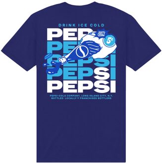 Pepsi Co. Ice Cold Men's T-Shirt - Blue - XXL Blauw