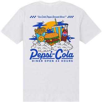 Pepsi Co. Ice Cold Pepsi Served Here! Men's T-Shirt - White - M Wit