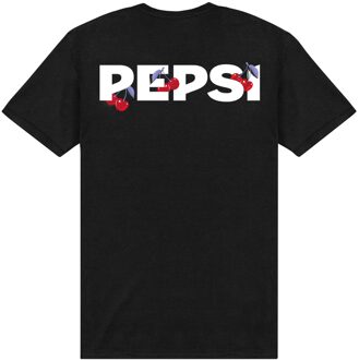 Pepsi Co. Logo Men's T-Shirt - Black - 5XL Zwart