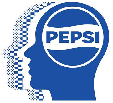 Pepsi Co. Logo Men's T-Shirt - White - XXL Wit