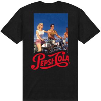 Pepsi Co. Retro Pepsi:Cola Poster Men's T-Shirt - Black - XXL Zwart