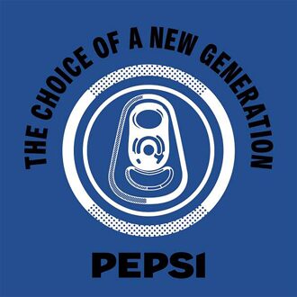 Pepsi Co. The Choice Of A New Generation Men's T-Shirt - Blue - XXL Blauw