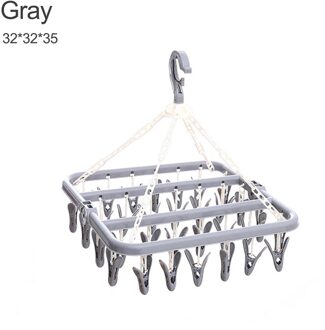 Percheros Para Ropa Plastic Opvouwbare Clip Ruimtebesparend Indoor Sokken Droogrek Droogrek Woonaccessoires