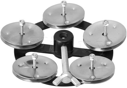 Percussie Hi-Hat Cimbaal Met Enkele Rij Metalen Jingles Drum Set Accessoire