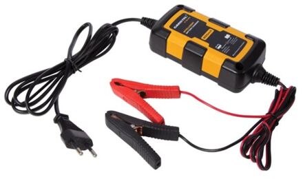 Perel Acculader/druppellader, 12 V loodzuuraccu's, met ledstatusweergave, voor auto, motor, scooter, boot, camper