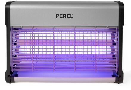 Perel elektrische insectenverdelger - 2 x 10 W - Geurloos Grijs