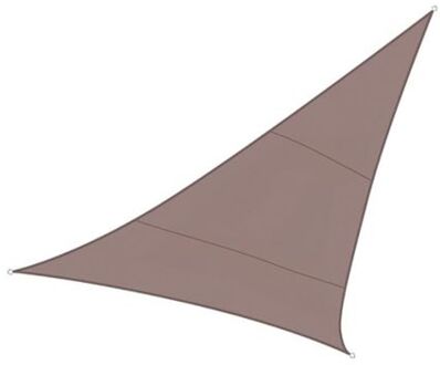 Perel Schaduwdoek Driehoek 3,6x3,6x3,6 Taupe Bruin