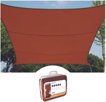 Perel Schaduwzeil, Luifel Voor Tuin Terras, Schaduwdoek, 3 M X 2 M, Rechthoek, Rood