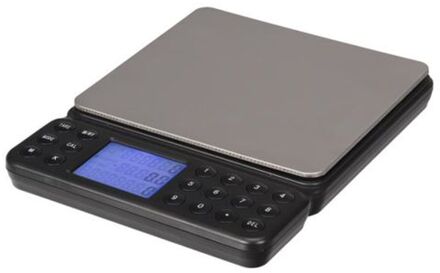 Perel telweegschaal digitaal 12,5 x 16 cm ABS/RVS zwart