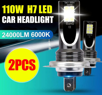 Perfect 360 degrees H7 110W 24000Lm LED Car Headlight Conversion Globes Bulbs Beam 6000K Kit lamp light bulbs Wholesale CSV