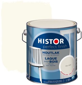 Perfect Finish Houtlak- Hoogglans - RAL 9010 - 2,5 Liter