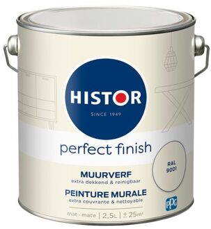 Perfect Finish Muurverf Mat - Ral 9001 - 2,5 liter