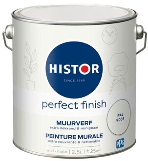 Perfect Finish Muurverf Mat - Ral 9003 - 2,5 liter