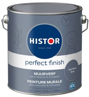 Perfect Finish Muurverf Mat - Sheffield Grey - 2,5 liter