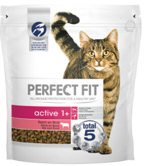Perfect Fit Active 1+ met rund kattenvoer 1,4 kg
