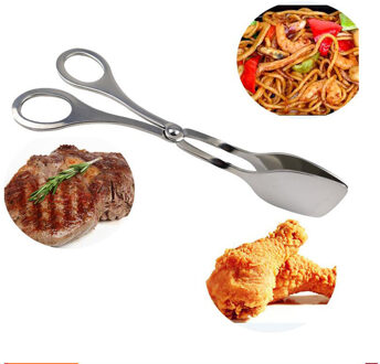 Perfect Rvs Bbq Tang Barbecue Buffet Gebak Voedsel Tong Voedsel Clip Schaar