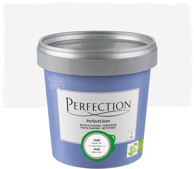 Perfectclean Muurverf - Mat - Zuiver Wit Ral 9010 - 1l