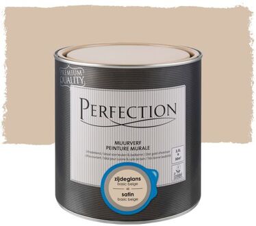 Perfection Muurverf - Ultradekkend - Zijdeglans - Basic Beige 2.5L