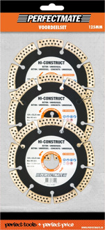 Perfectmate Hi-Construct 3-in-1 voordeelset 125mm, asgat 22.23mm | 1 stuk - SP13P