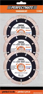 Perfectmate Matrix, asgat 3-in-1 voordeelset 125mm, asgat 22.23mm | 1 stuk - SP15P