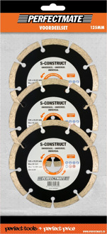 Perfectmate S-Construct 3-in-1 voordeelset 125mm, asgat 22.23mm | 1 stuk - SP12P