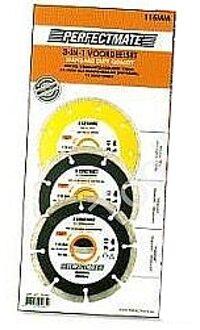 Perfectmate SP08P Diamantschijven | 3 stuks | | Universeel | 115mm - SP08P