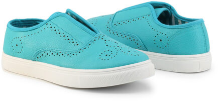 Perforated Instap Ballerina's Turquoise