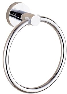 Perforatie-Gratis Rvs Handdoek Ring Houder Muur Gemonteerde Badkamer Huishouden Bad Handdoeken Anneau De Serviette