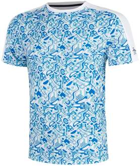 Performance Graphic T-shirt Heren-Wit - XL