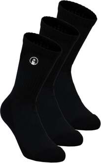 Performance Long Tennissokken Verpakking 3 Stuks-Zwart - 31-34,35-38,39-42,43-46,47-50