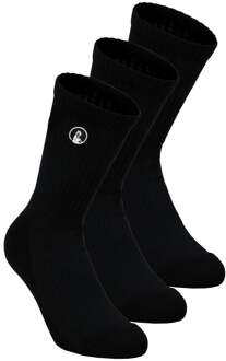 Performance Long Tennissokken Verpakking 3 Stuks-Zwart - 35-38,39-42,43-46,47-50