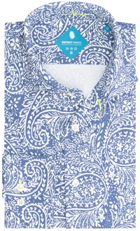 Performance Overhemd Print Blauw   42