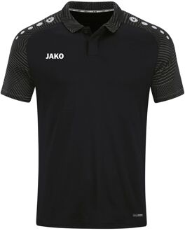 Performance Polo Senior zwart - grijs - M