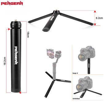Pergear Aluminium Mini Tafel Statief Been Voor Zhiyun Glad Q Crane Statief Hoofd Selfie Stok Uitschuifbare Monopod Smartphones Camera 'S