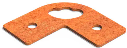 Pergola bevestigingsoog corten