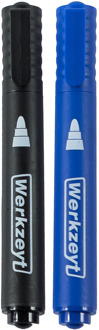 Permanente Marker 3.3Mm Zwart+Blauw - ZYT24510