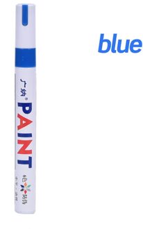 Permanente Waterdicht Glas Olie Art Marker Verf Pen blauw