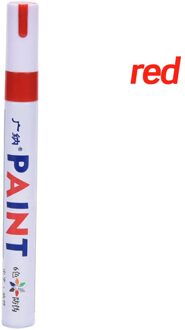 Permanente Waterdicht Glas Olie Art Marker Verf Pen rood