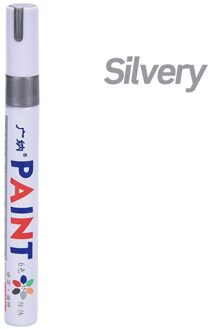 Permanente Waterdicht Glas Olie Art Marker Verf Pen zilver