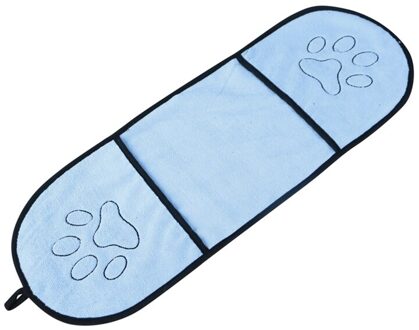 Perros Voor Honden Kat Puppy Microfiber Super Absorberende Huisdier Drogen Handdoek Deken Met Pocket Cleaning Supply licht blauw