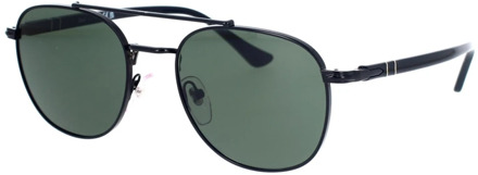 Persol Elegante zonnebril met groene kristallen lenzen Persol , Black , Unisex - 53 MM