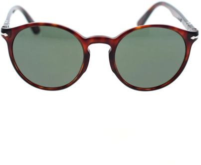 Persol Stijlvolle zonnebril met ronde glazen Persol , Brown , Unisex - 52 MM