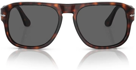 Persol Vierkant geïnspireerd druppelmodel zonnebril Persol , Brown , Unisex - ONE Size