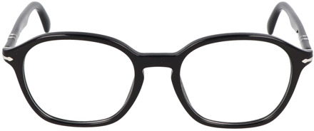 Persol Vierkante montuur bril Persol , Black , Unisex - 51 MM