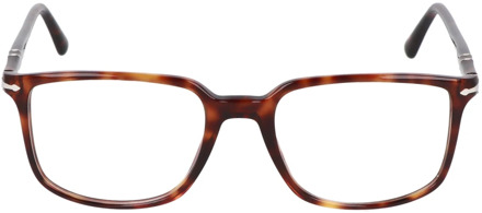 Persol Vierkante montuur bril Persol , Brown , Unisex - 50 MM